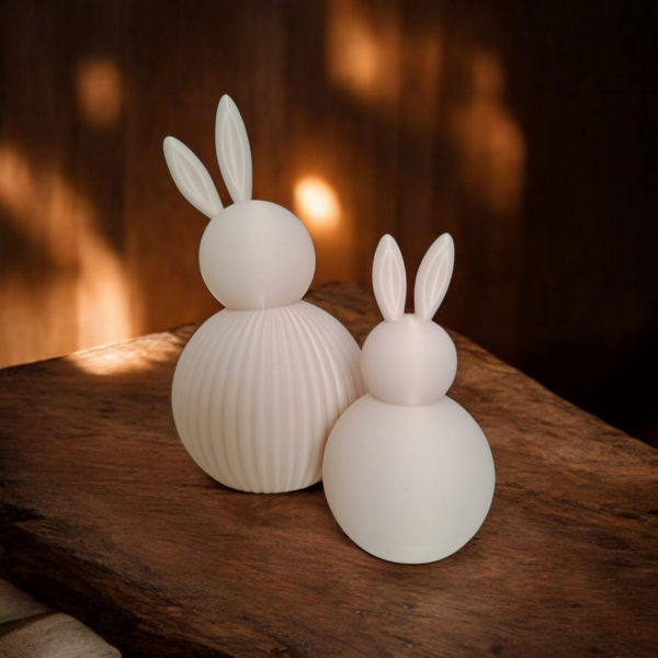 7027853419_dekorativnaya-statuetka-zayats.png Декоративні фігурки зайчиків Bunny Duo Decor — мінімалістичний декор для дому, дитячої кімнати та Великодня