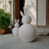 7027853422_dekorativnaya-statuetka-zayats.png Декоративні фігурки зайчиків Bunny Duo Decor — мінімалістичний декор для дому, дитячої кімнати та Великодня