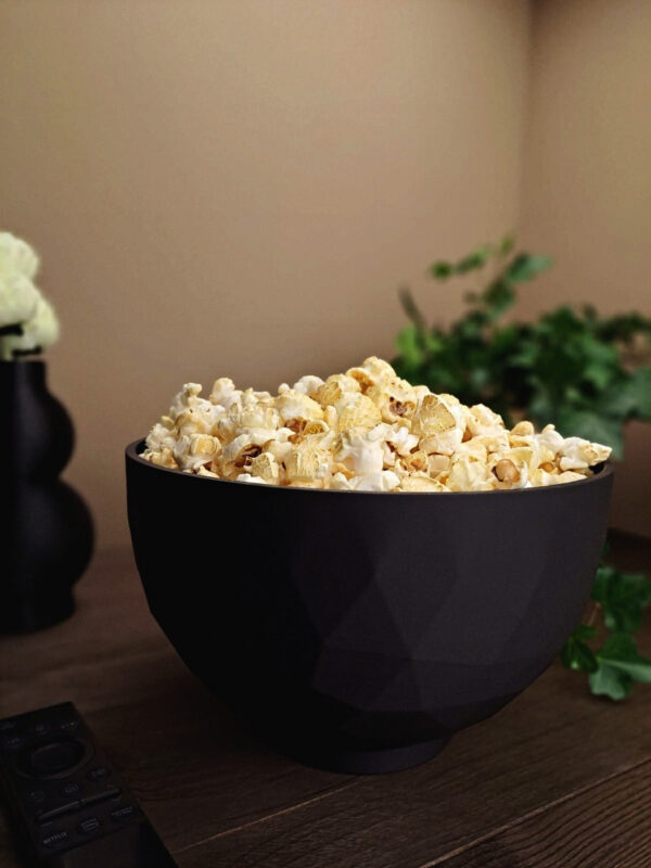 Crystal Geometry Bowl — декоративна миска з геометричною фактурою для фруктів, попкорну та снеків