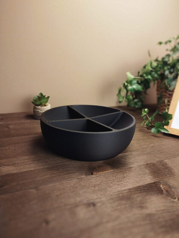 Snack Divide Bowl — миска з 4 секціями для снеків, горіхів, фруктів та закусок