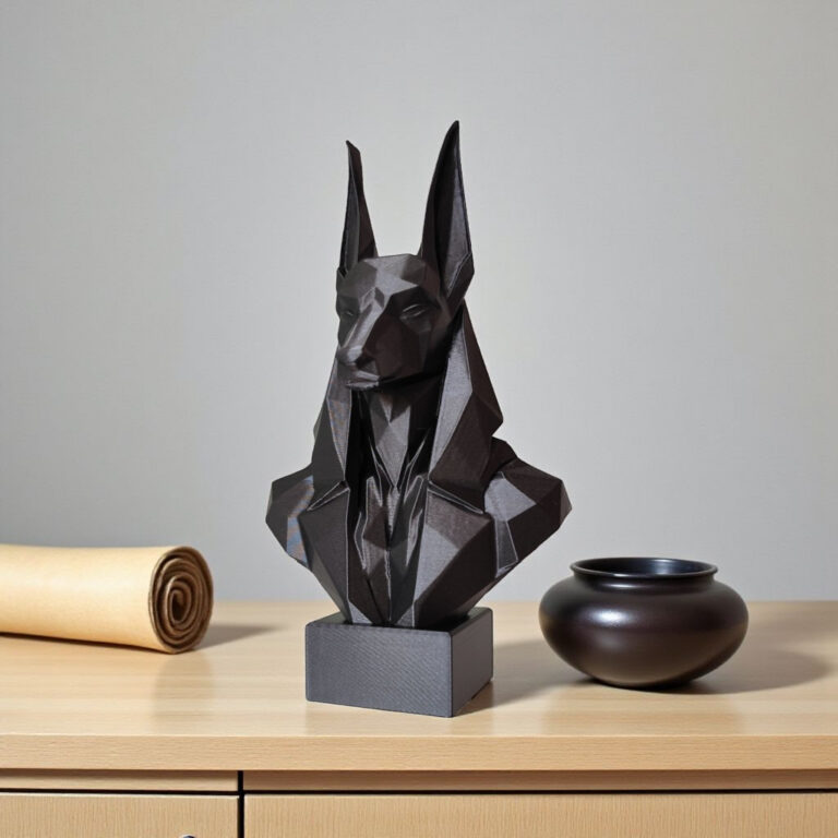 Декоративний бюст Анубіса Anubis Bust — сучасна єгипетська статуетка для дому та офісу